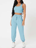 Women Apparel_#MGO Wide Strap Top and Drawstring Joggers Set