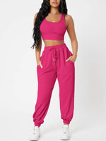 Women Apparel_#MGO Wide Strap Top and Drawstring Joggers Set