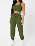 Women Apparel_#MGO Wide Strap Top and Drawstring Joggers Set