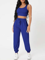 Women Apparel_#MGO Wide Strap Top and Drawstring Joggers Set