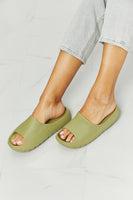 Women Apparel_#MGO Olive Green Slides"