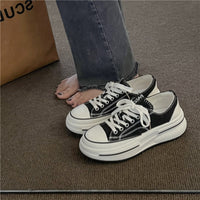 Women Apparel_#MGO Lace-Up Round Toe Platform Sneakers