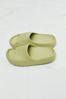 Women Apparel_#MGO Olive Green Slides"