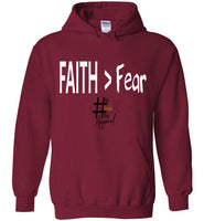 FAITH over Fear Hoodie (different colors)