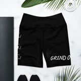 Women Apparel_"GRIND Over Struggle" Yoga Shorts