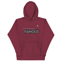 Let's Make Jesus FAMOUS - Embroidered Unisex Hoodie